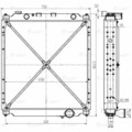 5432А5А-1301010 Радиатор охл.ЛУЗАР для а/м МАЗ ЯМЗ-656, 658 Евро-3 (алюм.) (LRc 12A5)