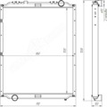 54901А-1301010 Радиатор охл. для а/м КАМАЗ 54901 (с дв. 910.12) ШААЗ