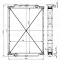 5440В9А Радиатор охл. ЛУЗАР для а/м МАЗ-5440, 6430 с двиг. ЯМЗ-651 (алюм.) (LRc 1240)