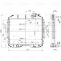 3307-1301010-91 Радиатор охл. ЛУЗАР для ГАЗ 3309 с двиг. Д245 E-3 (алюм.) (LRc 0338)