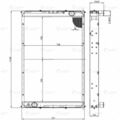 5460А-1301010 Радиатор охл. ЛУЗАР для а/м КАМАЗ 5460, 6520, 6522, 6460 (алюм.) (LRc 07601)