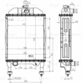 1221.1301.010 Радиатор охл. ЛУЗАР с/т МТЗ-1221 (алюм., 5-ти ряд.) (LRc 06221)