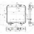 66-1301010 Радиатор охл. (алюм.) ЛУЗАР для а/м ГАЗ 66 (LRc 0366b)