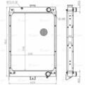 73945А-1301010 Радиатор охл. ЛУЗАР а/м Урал Next 73945 с двиг. ЯМЗ-536 (LRc 1245)