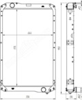 5490А-1301010 радиатор водяной, КАМАЗ 5490,65206,65207,65208 с дв. Daimler OM457LA (Евро-5)