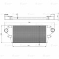33081А ОНВ (радиатор интеркулера) ЛУЗАР для а/м ГАЗ 3308, 3309 (c дв. Д-245.7Е2, 9Е2) (LRIC 0308)