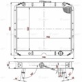 5323Я-1301010 Радиатор охл. ЛУЗАР для а/м Урал 4320/5323 с двиг. ЯМЗ (LRc 12Y8)