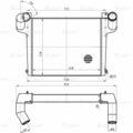 43085А-1172010 ОНВ (радиатор интеркулера) ЛУЗАР для а/м КАМАЗ 4308, 4325 