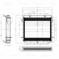 К700-1301010 Радиатор охл. ЛУЗАР 4 ряд. алюм. до 2001 патр 54 ст обр.  (LRc 0640)