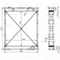 642290А-1301010 Радиатор охл. ЛУЗАР для а/м МАЗ с ЯМЗ-238 Е-2 (алюм.) (LRc 1290)