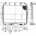 33098-1301010-20 (-10) Радиатор охл. ЛУЗАР для ГАЗ-33098 с ЯМЗ 53442 E-4 (без горл.) (LRc 0354)