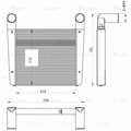 4320А-1172010 ОНВ (радиатор интеркулера) ЛУЗАР для а/м Урал 4320/5557 (LRIC 1237)