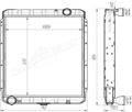 54115-1301010-10 Радиатор водяной (3х-ряд) КАМАЗ-54115 (ШААЗ) медь