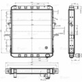 54325А-1301010/5551-1301010 Радиатор охл. ЛУЗАР для а/м МАЗ ЯМЗ-236 (алюм.) (LRc 1225)