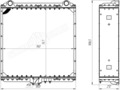 540-1301010 Радиатор БелАЗ (800 мм) аналог 548А-1301011 (ШААЗ)