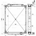 543208А-1301010 Радиатор охл. ЛУЗАР МАЗ ЯМЗ-7511 (алюм.) (LRc 1208)