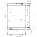 6520А-1301010 Радиатор охл. ЛУЗАР для а/м КАМАЗ-6520 (алюм.) (LRc 0765b)