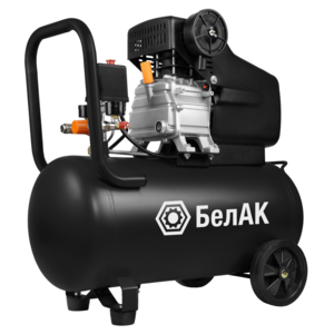 Компрессор воздушный 50 л поршневой масляный для гаража БАК.99201