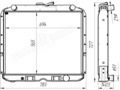 5323Я-1301010-12 (3-х ряд.) Радиатор водяной Урал-5323,4320 с дв. ЯМЗ