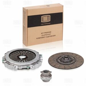 Комплект сцепления в сборе КамАЗ Euro-2 (дв. 740.51/КПП 154) (с мех.муфт) (FR 0708) TRIALLI