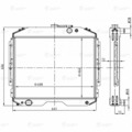 3307-1301010 Радиатор охл. ЛУЗАР а/м ГАЗ 3307/3308 с дв. ЗМЗ-511,-513, Д245.7 (алюм.) (LRc 0337b)