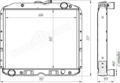 5323-1301010 Радиатор водяной Урал с дв. Камаз 4 ряд. ШААЗ