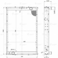 63501А-1301010 Радиатор охл. ЛУЗАР для а/м КАМАЗ-6350 (алюм.) (LRc 07350)
