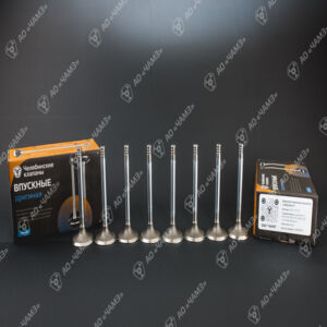 Клапаны впускные 406.1007010 (оригинал) поставляется на конвейер двс ЗМЗ-406, 405, 409 жаропрочная сталь 40Х9С2  ЧАМЗ