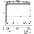 4320Я8-1301010-10 Радиатор охл. ЛУЗАР а/м Урал 4320-58/4320-60 с двиг. ЯМЗ-236НЕ2/65654 (LRc 1212)