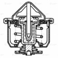 Термостат ЛУЗАР для а/м Geely MK (06-)/MK Cross (10-) (82°С) (термоэл.) (LT 3004)