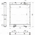 4292А-1301010 Радиатор охл.ЛУЗАР для а/м ЛиАЗ 4292/4292-60 с дв. ЯМЗ-534 (сердц. 708*710) (LRc 1310)