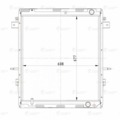 C41RB3 Радиатор охл. ЛУЗАР для а/м ГАЗон Next (18-) 10т. c дв. ЯМЗ-534 (алюм.) (LRc 0351) пнев подв