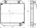 Р 699-1301010 (4-х ряд) Радиатор водяной ЛАЗ-699 (ШААЗ)