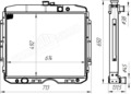 3307-1301010-70 Радиатор водяной ГАЗ 3307 3-х ряд бенз.дв.