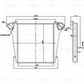 6520А-1172010 ОНВ (радиатор интеркулера) ЛУЗАР для а/м КАМАЗ 6520 (LRIC 0765)